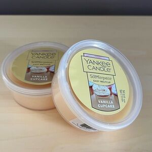 Two New Yankee Candle Vanilla Cupcake Wax Melt Cups